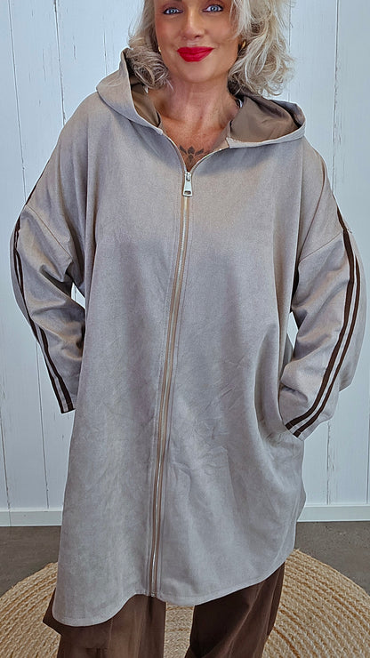 Tina hettejakke Taupe