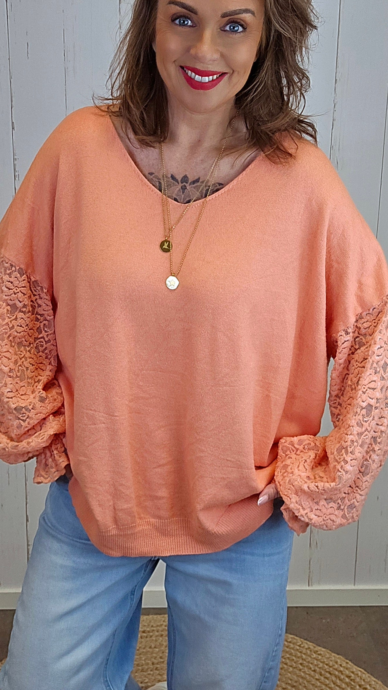 Sofia genser oransje