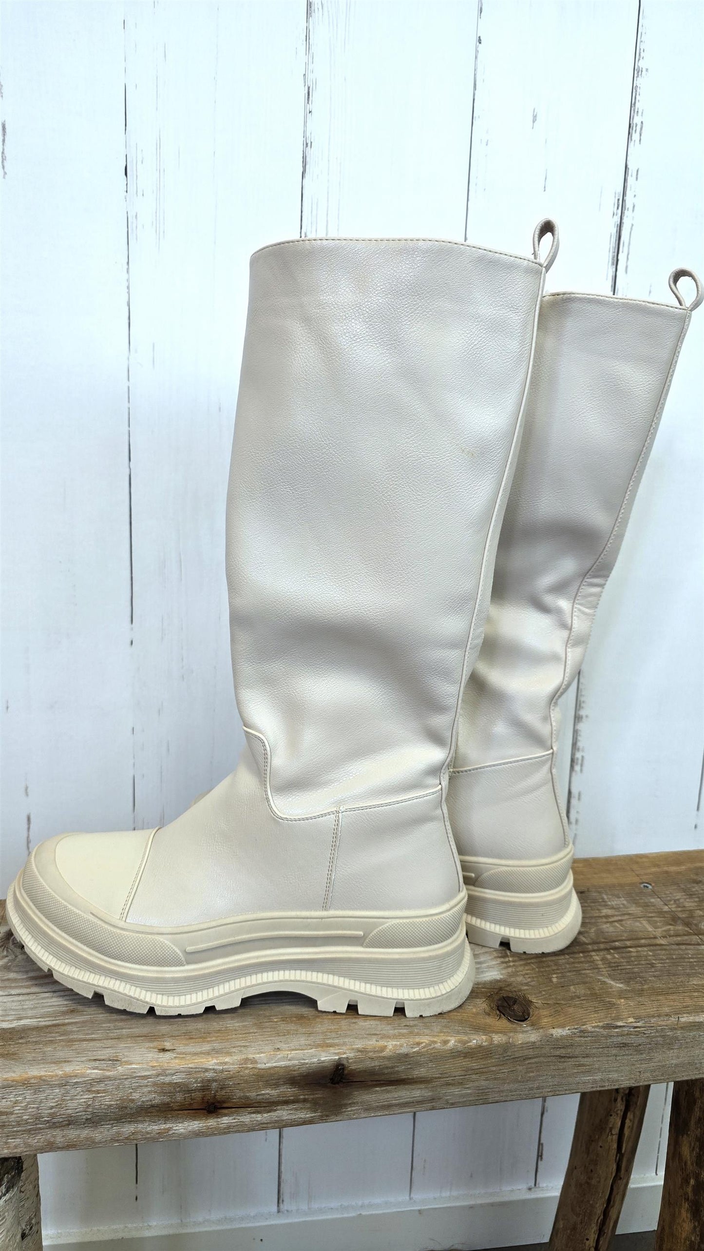 Lina Høye Chunkystøvler Cream