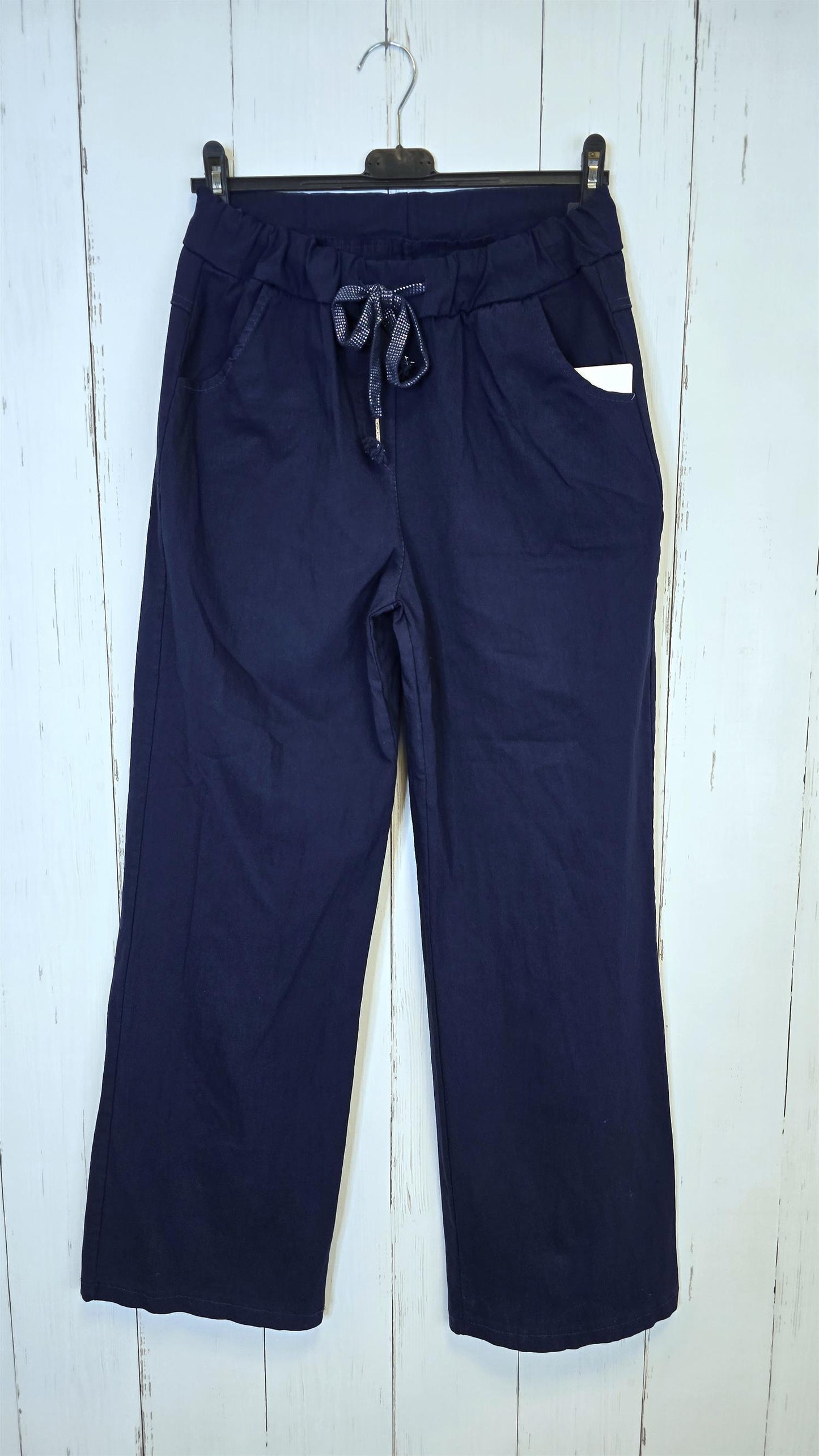 Madde stretchig bukse navy