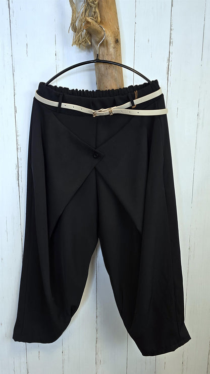 Sofie wrap bukse svart
