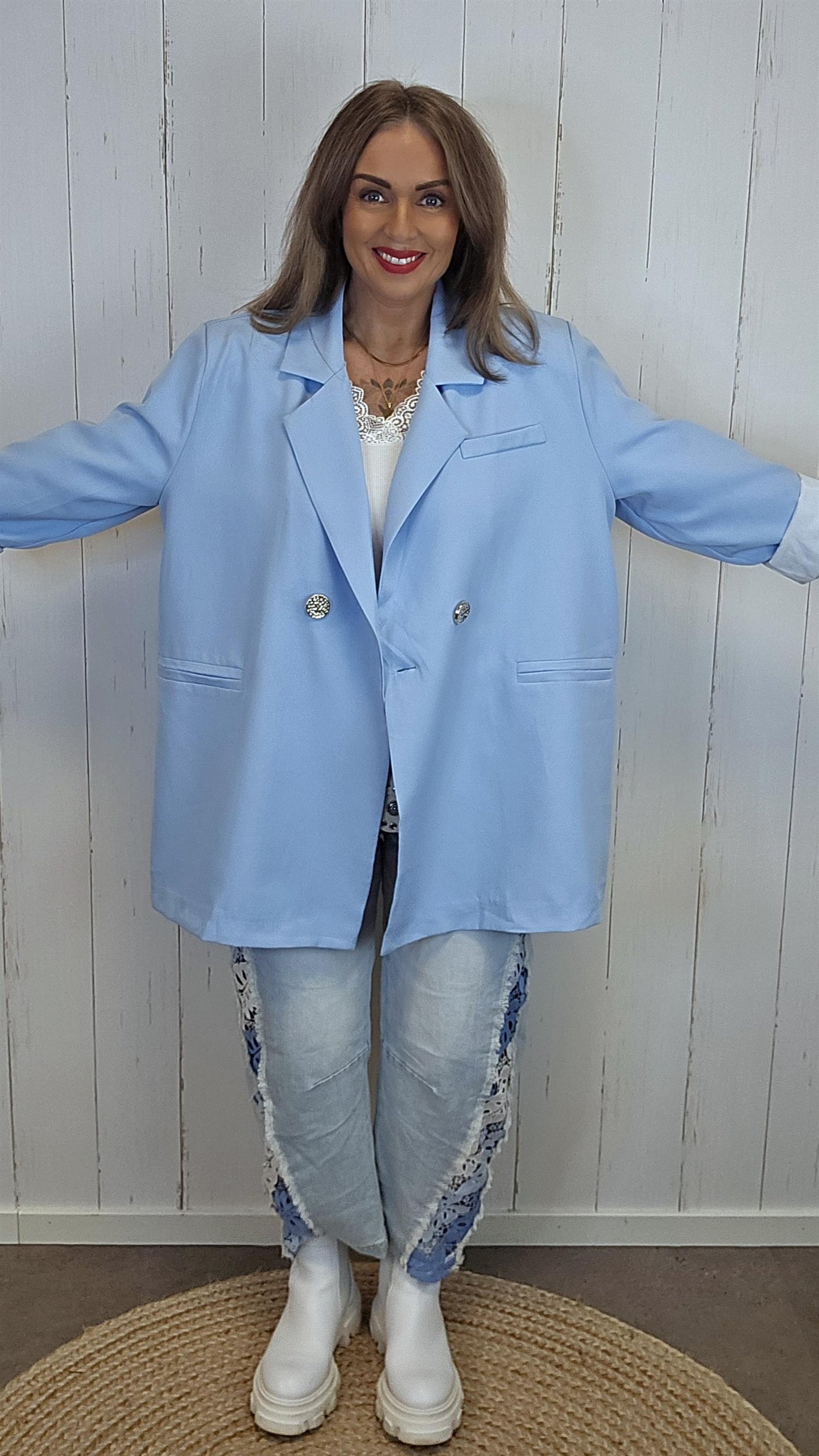 Tina blazer lys blå