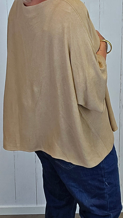 Leah genser topp camel