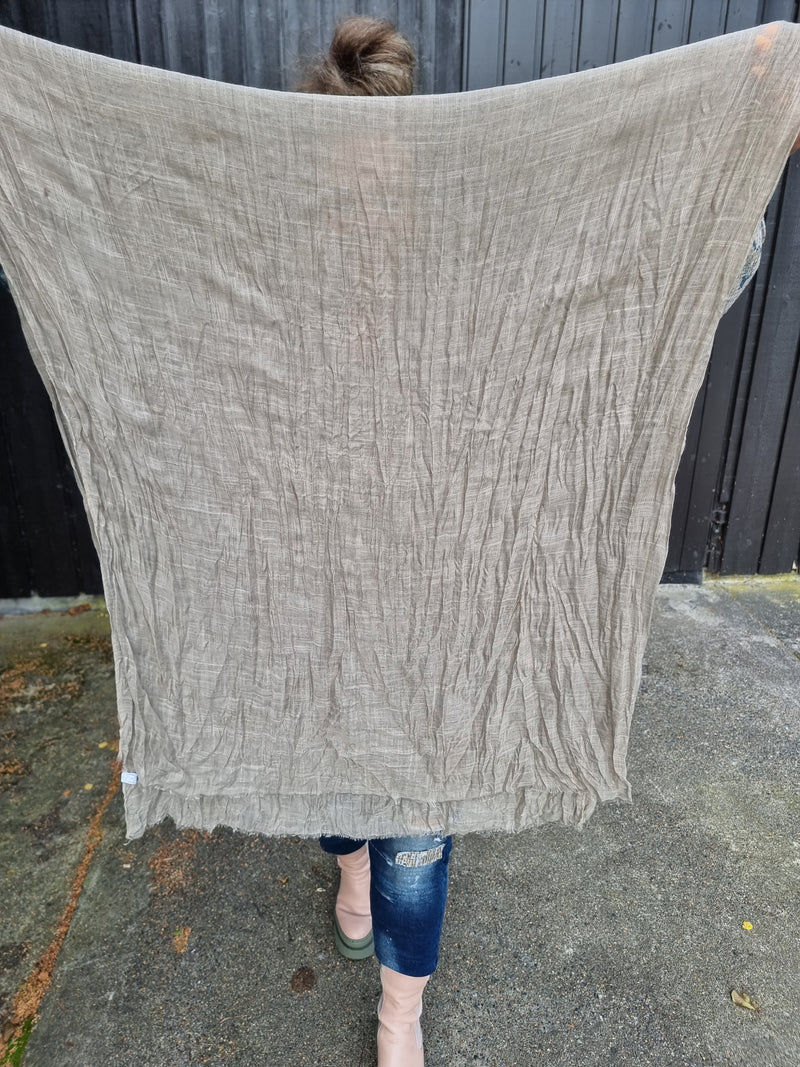 Betty Plain Scarf Taupe
