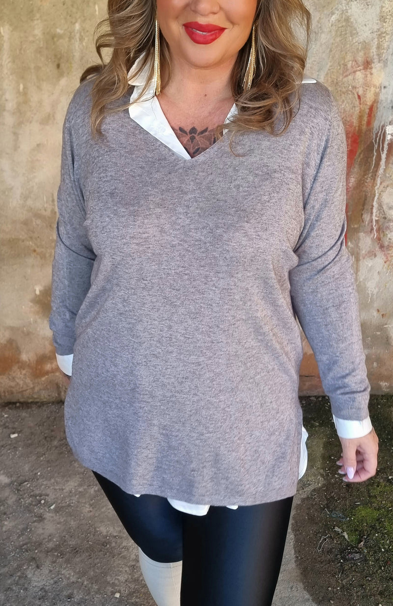 Amber Sweater Taupe