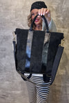 Bianca Leather Backpack Black