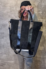 Bianca Leather Backpack Black