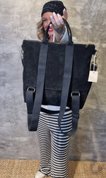 Bianca Leather Backpack Black
