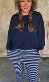 Beds Are Burning Pant Navy/dusty blue