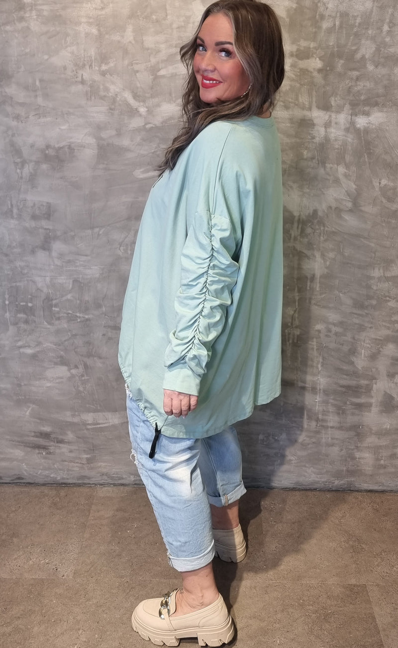 Minty Green Baggy Top