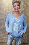 Snoopy Baggy Sweater Blue