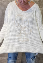 Snoopy Baggy Sweater Creme