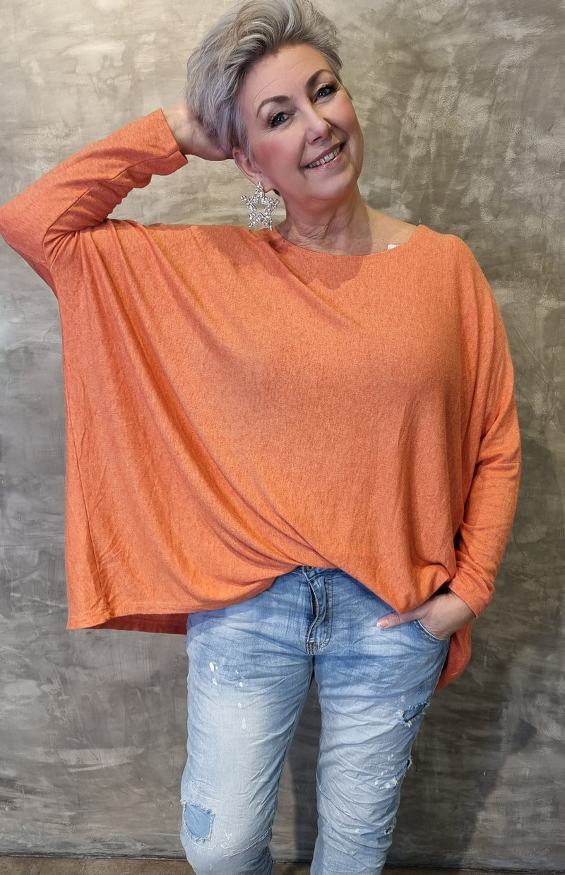 Tanja Baggy Sweater Orange
