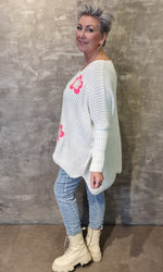 Flower Sweater Offwhite