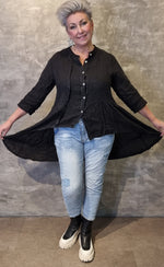 Samira Linen Shirt Black