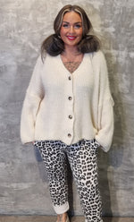 Frida Knit Cardigan Jacket Warm Beige