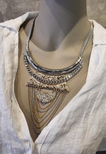 Izabell Necklace With Earings Silver/Gold