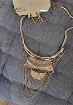Izabell Necklace With Earings Silver/Gold