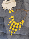 Ida Necklace With Earings yellow
