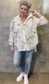 Majsan Baggy Lace Shirt Offwhite