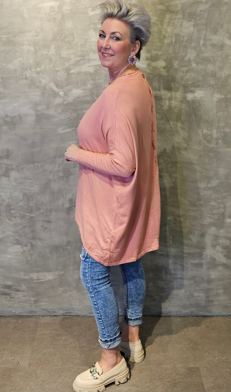 Cindy Long Sweater Pink