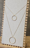 Ella  Long Rings Necklace Gold