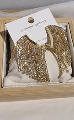 Simona Glitter Gold Earrings