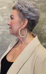 Lisa Round Earrings Silver