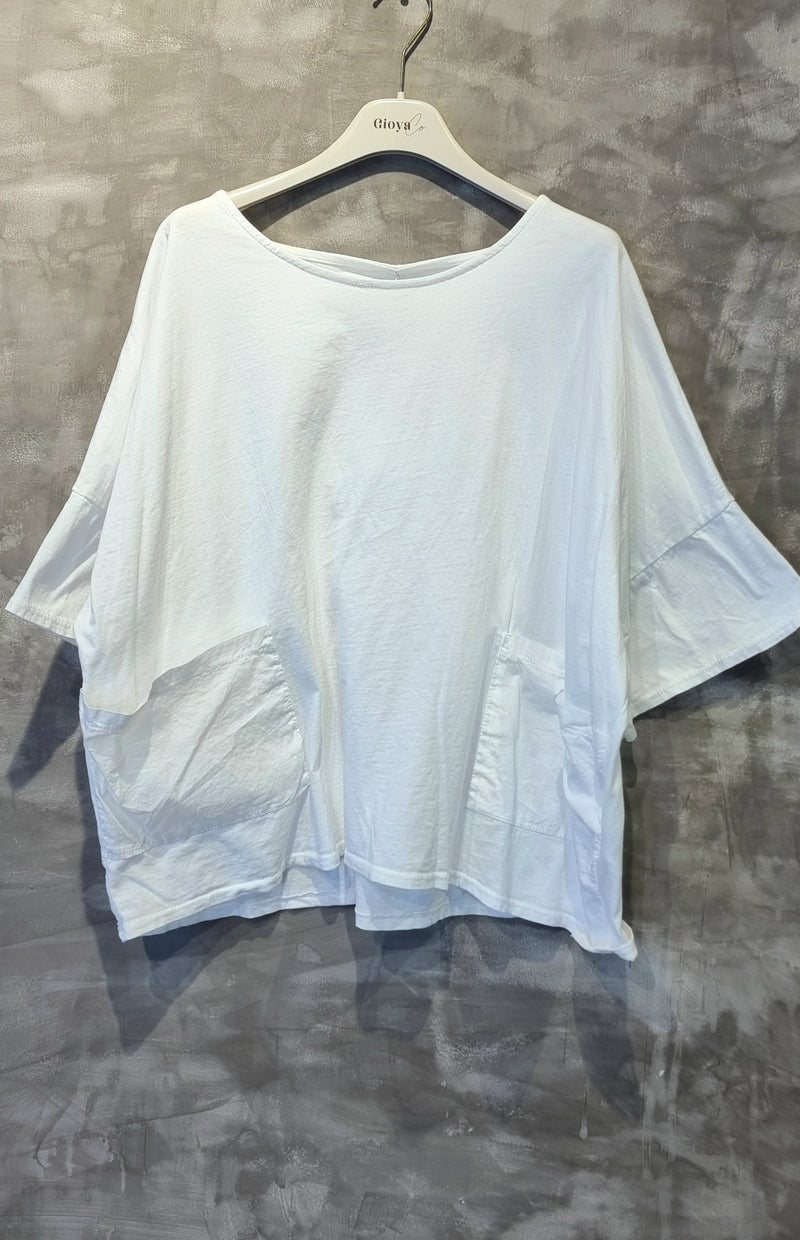 Baggy Short Top White