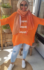 Knitted Sweater Orange