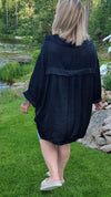 Amalie Baggy Shirt Black