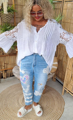 Maiken Lace Blouse White