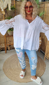 Maiken Lace Blouse White