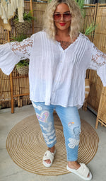 Maiken Lace Blouse White