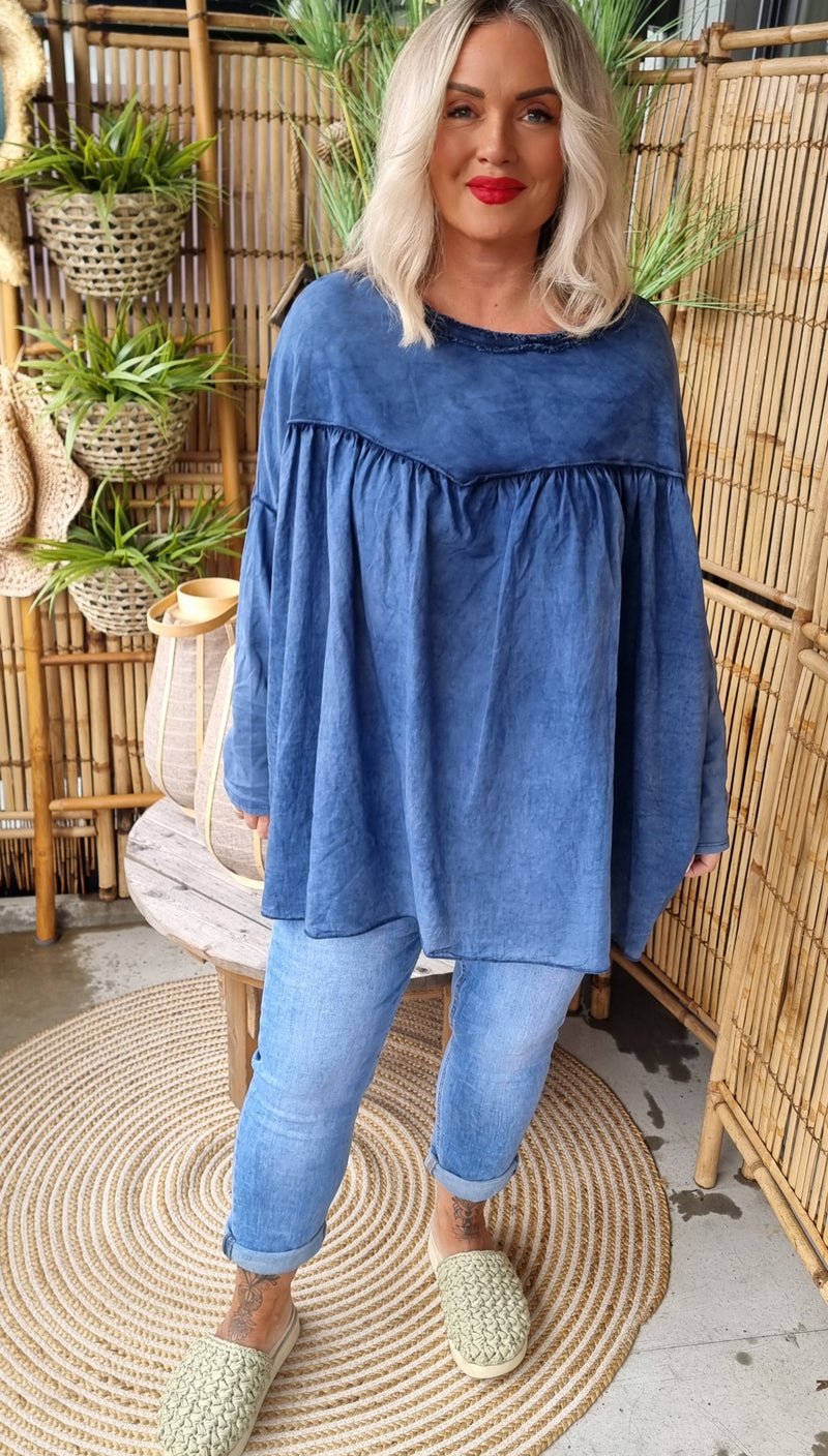 Stella Baggy Top Blue