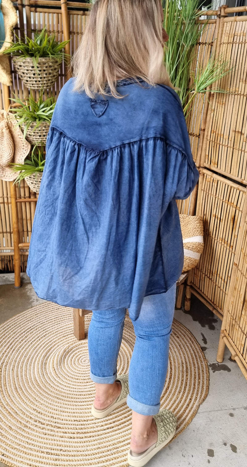 Stella Baggy Top Blue