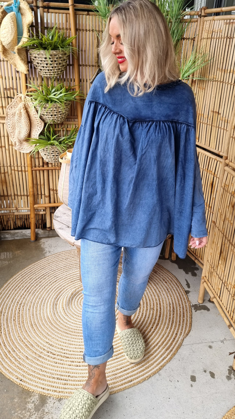 Stella Baggy Top Blue