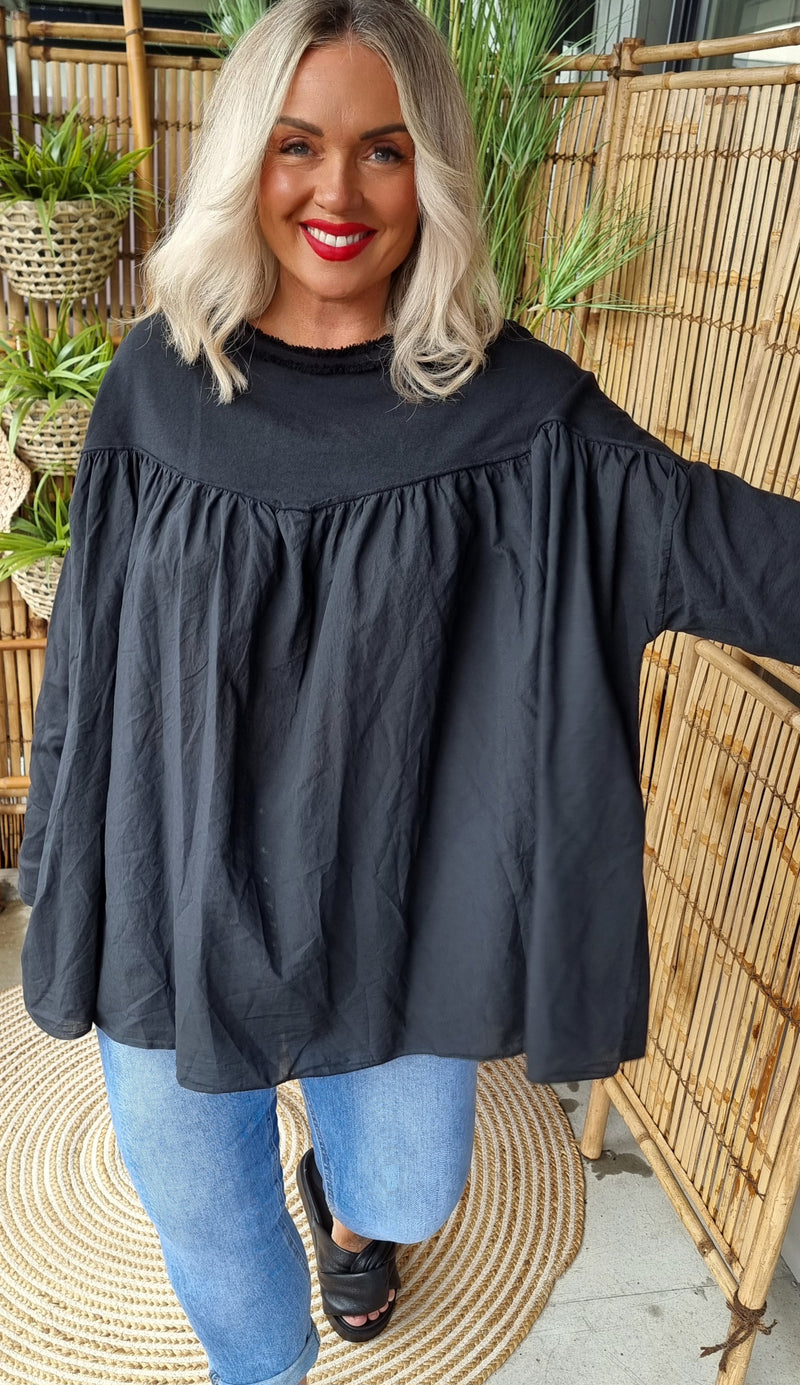 Stella Baggy Top Black