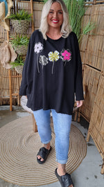 Jackie Baggy Top Black