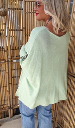 Selma Heart Sweater Light Green