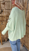 Selma Heart Sweater Light Green