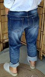 Tyra Patches Denim Pant Blue