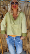 Mila Top Acid Green