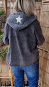 Elin Jacket Washed Dark Grey