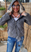 Elin Jacket Washed Dark Grey