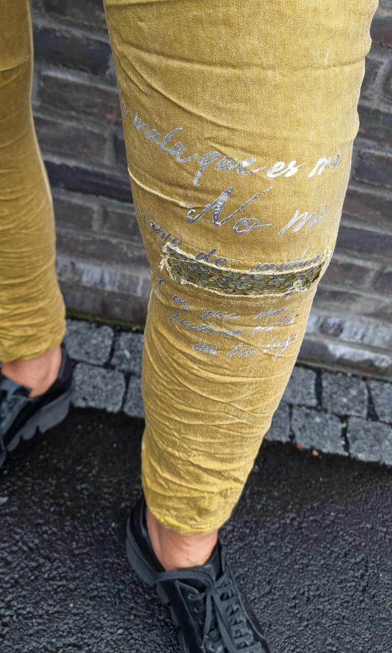 Cool pant Mustard