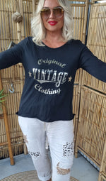 Vintage Top Black