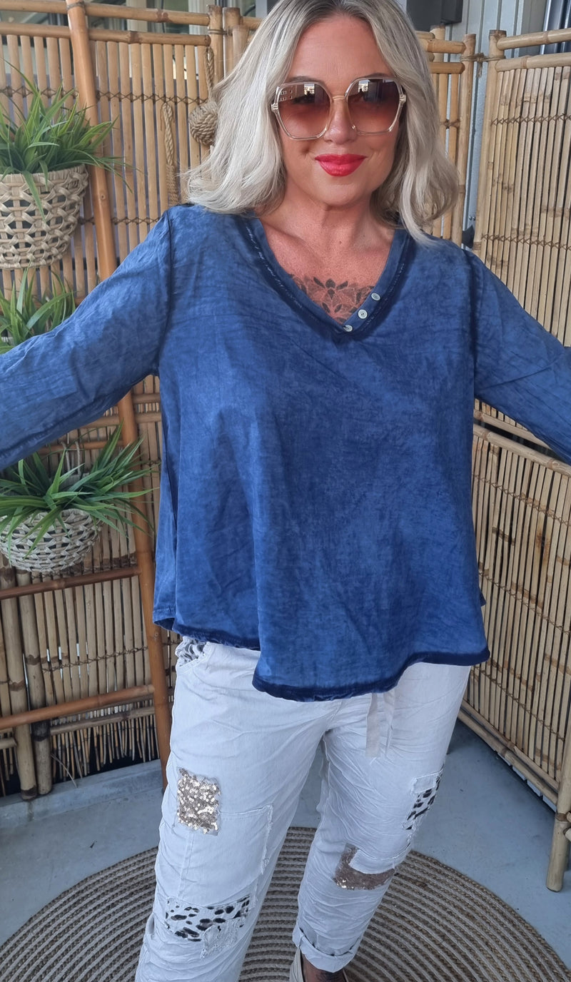 Levi Top Blue