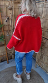 Kendra Knitted Jacket Red