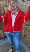 Kendra Knitted Jacket Red